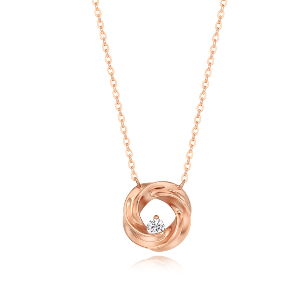 14K 스쌩띠르망 다이아몬드 목걸이(Scintillement diamond necklace)